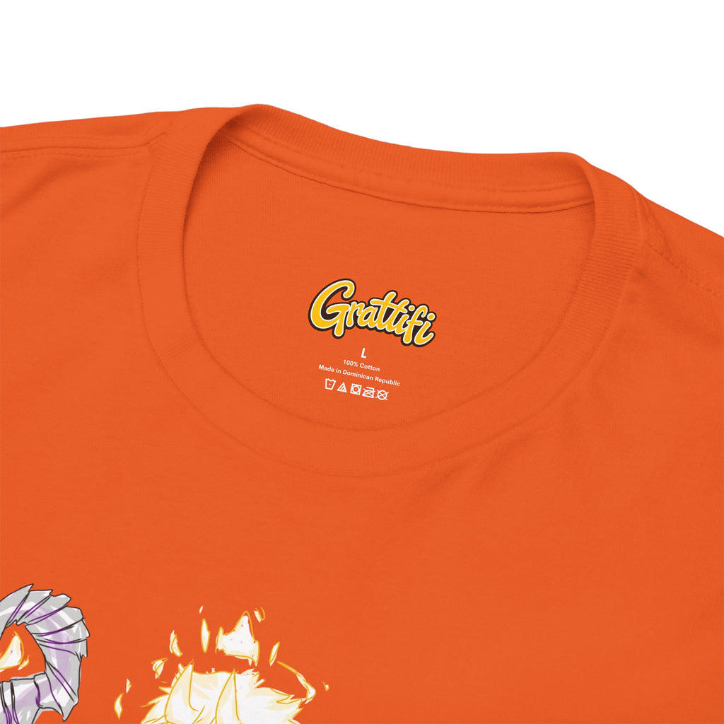 Flameborne Sorcerer Graphic Tee — Fantasy Mage Fire Sorcerer Shirt
