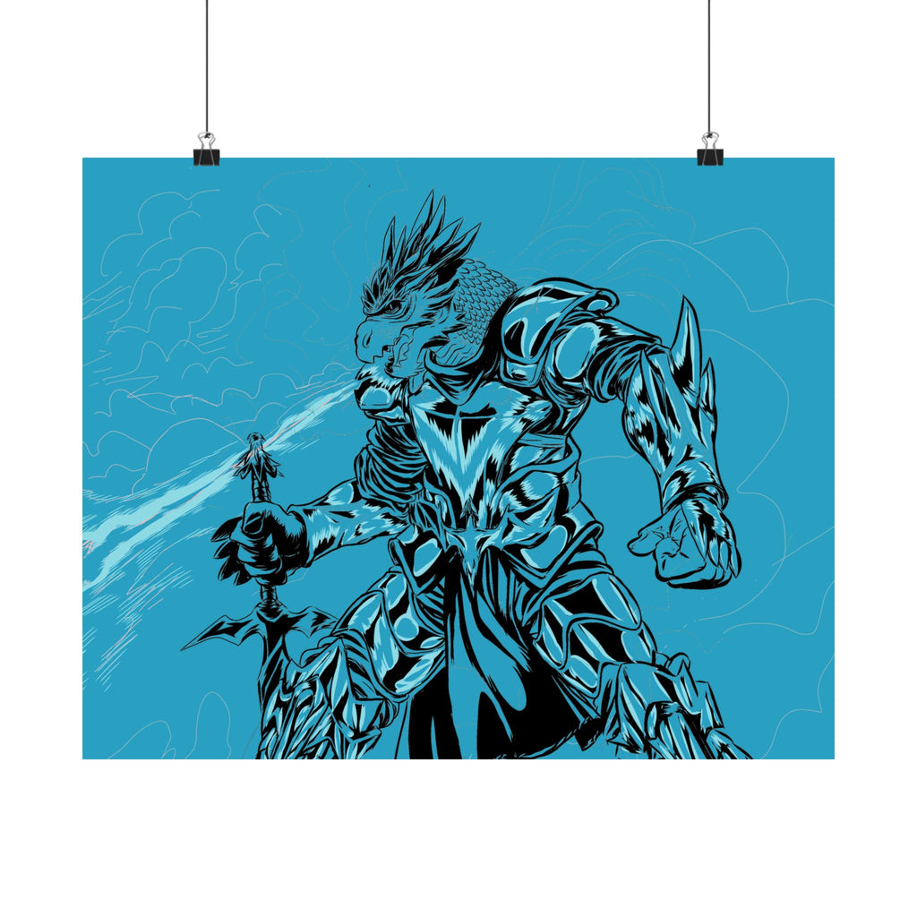 Dragonborn Warrior | Matte Poster
