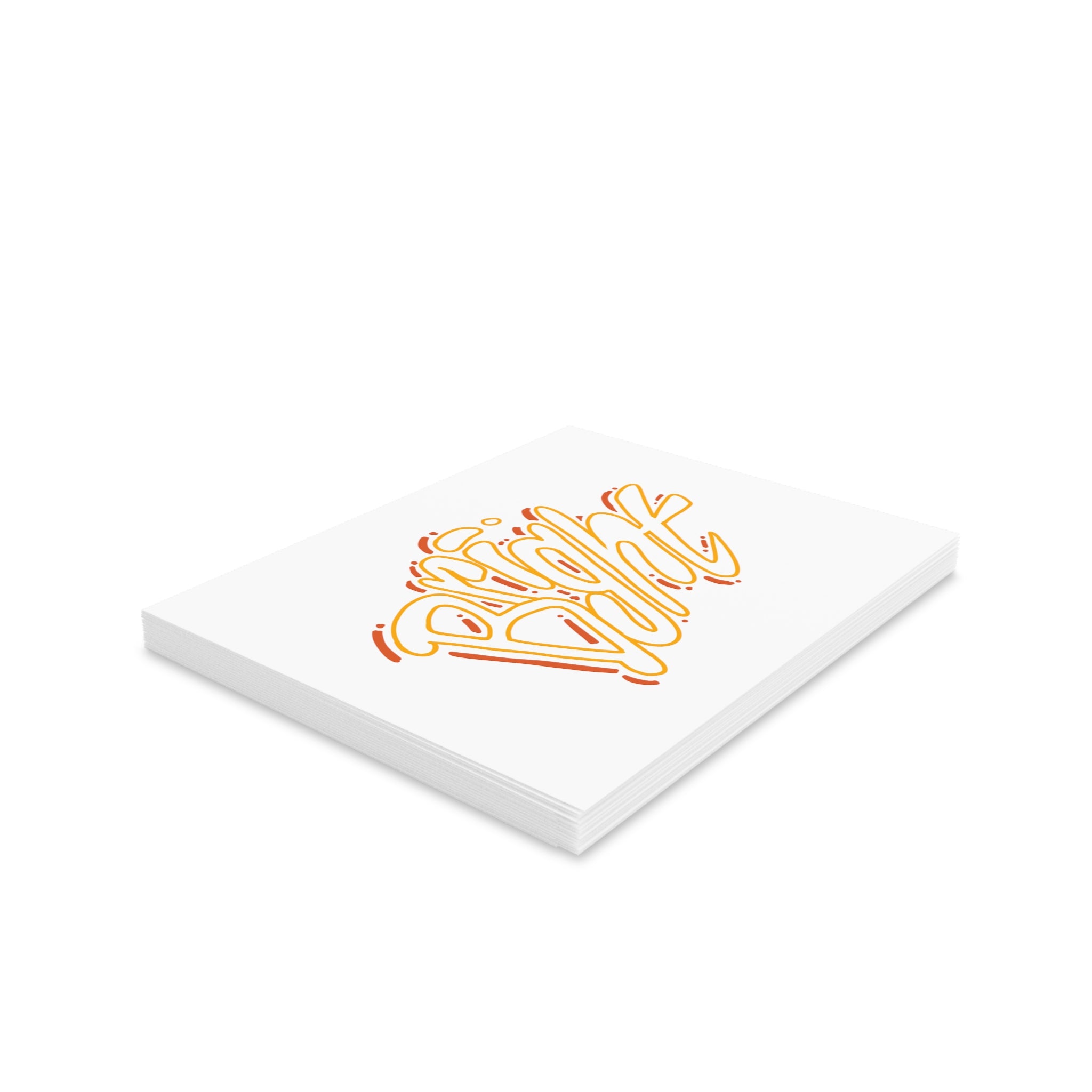 Greeting Cards - 'Bright  Hand-Lettered Card Set (8/16/24 pcs)