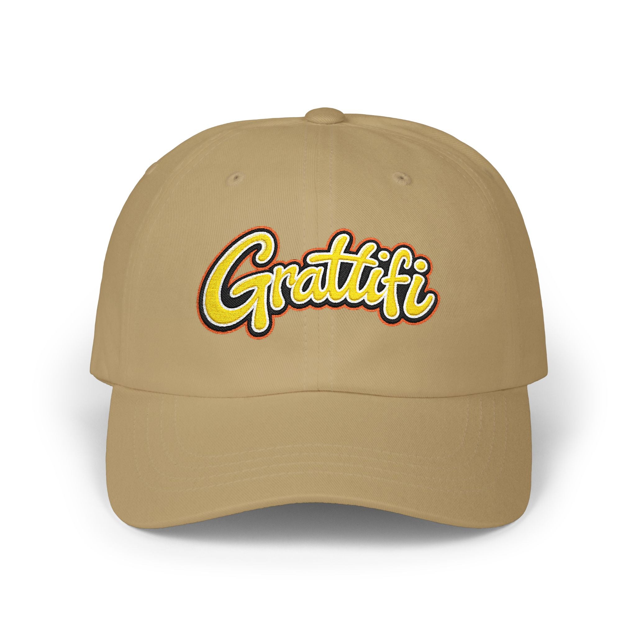 Grattifi Classic Embroidered Dad Cap — Minimal Logo Baseball Hat