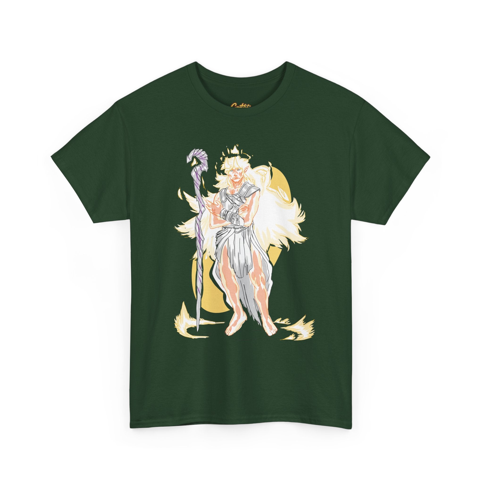 Flameborne Sorcerer Graphic Tee — Fantasy Mage Fire Sorcerer Shirt