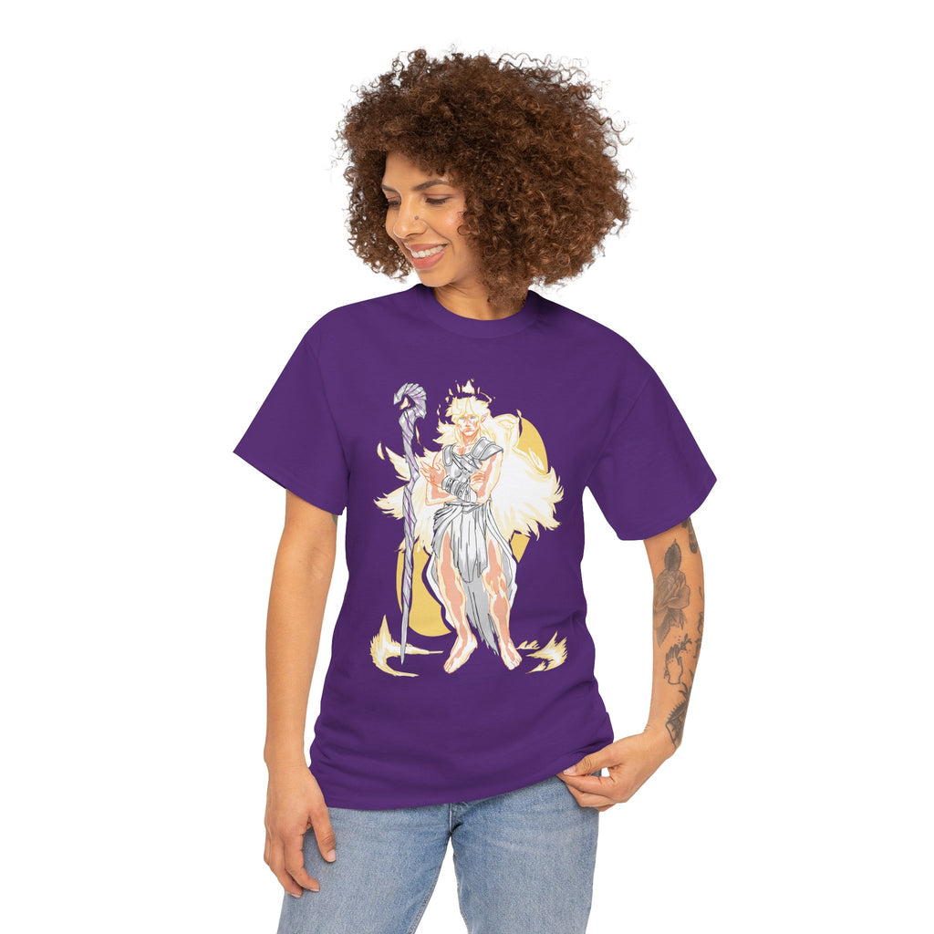Flameborne Sorcerer Graphic Tee — Fantasy Mage Fire Sorcerer Shirt