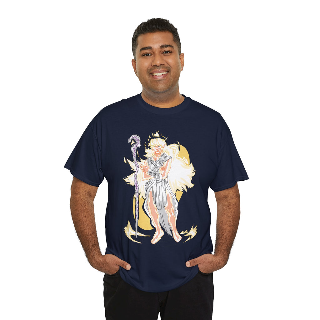 Flameborne Sorcerer Graphic Tee — Fantasy Mage Fire Sorcerer Shirt