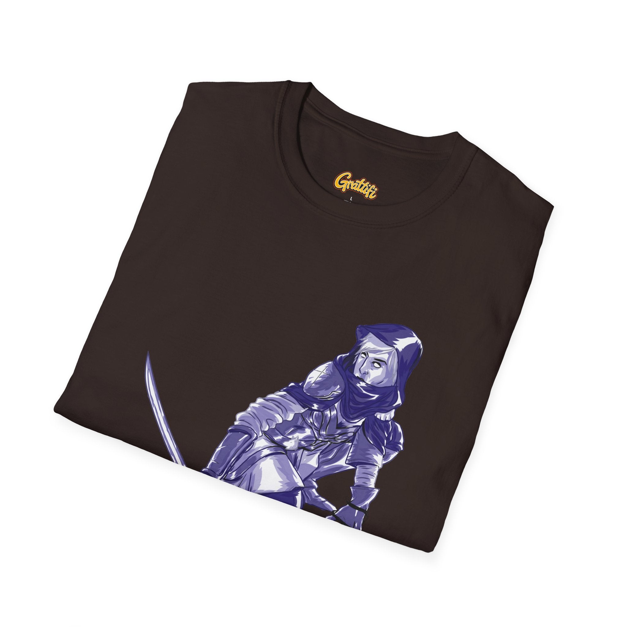 Female Assassin T-Shirt — Purple Assassin Graphic