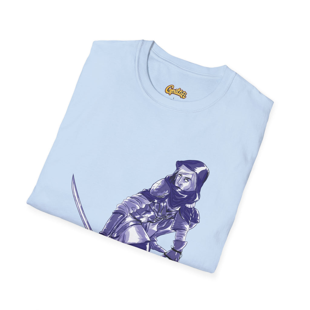 Female Assassin T-Shirt — Purple Assassin Graphic