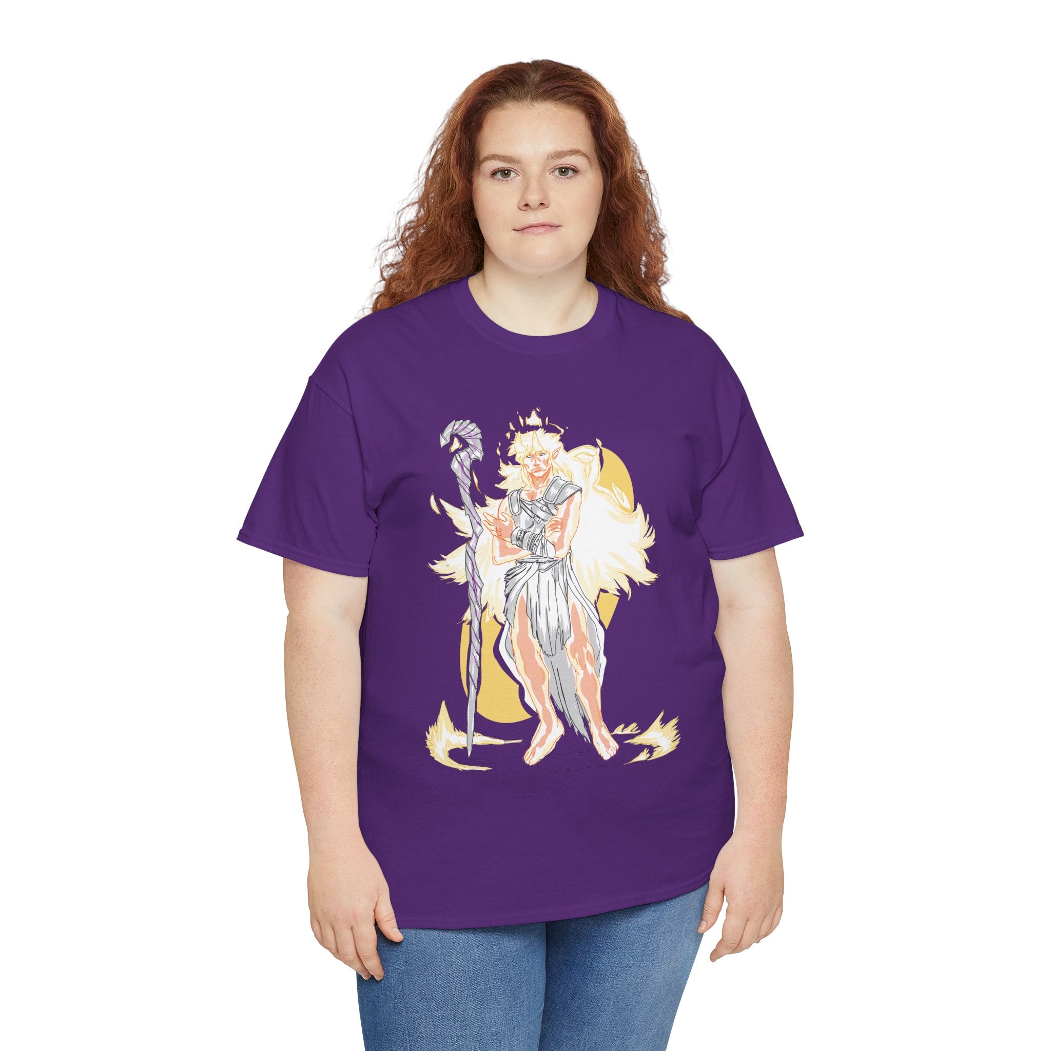 Flameborne Sorcerer Graphic Tee — Fantasy Mage Fire Sorcerer Shirt