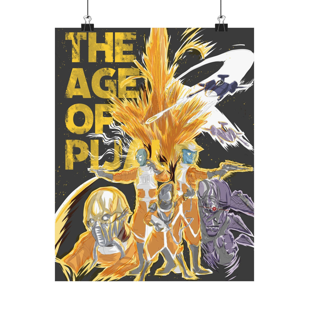 'The Age of Pijal' Retro Sci‑Fi | Matte Poster