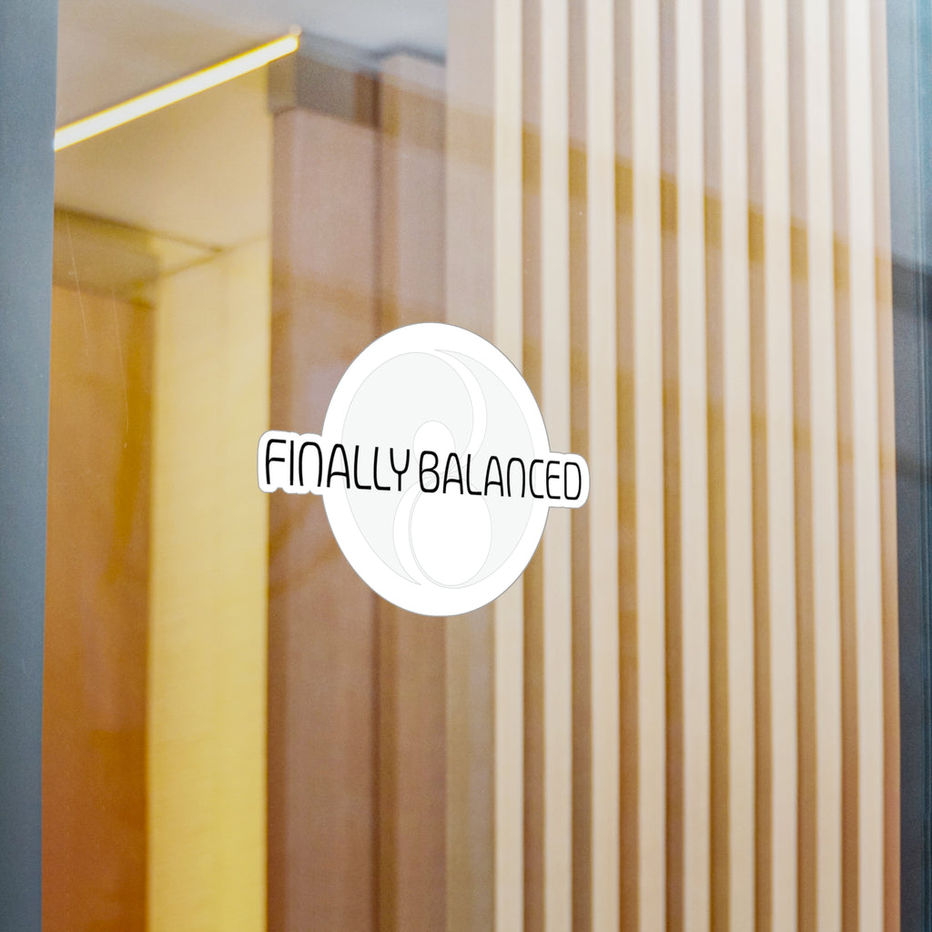 Finally Balanced Vinyl Decal — Yin Yang Sticker