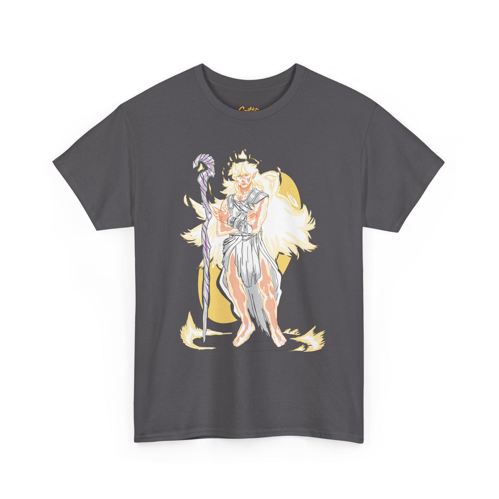 Flameborne Sorcerer Graphic Tee — Fantasy Mage Fire Sorcerer Shirt
