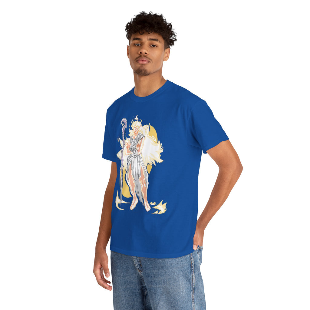 Flameborne Sorcerer Graphic Tee — Fantasy Mage Fire Sorcerer Shirt
