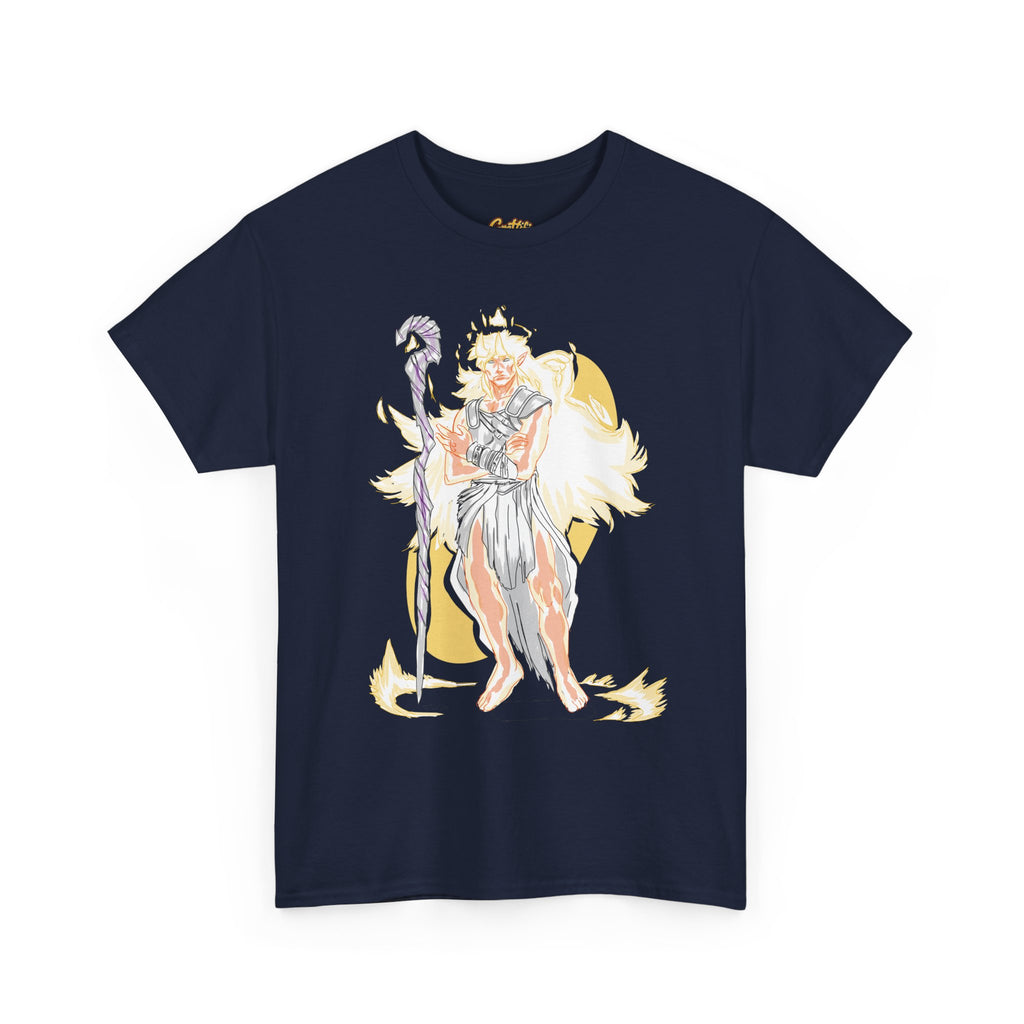 Flameborne Sorcerer Graphic Tee — Fantasy Mage Fire Sorcerer Shirt