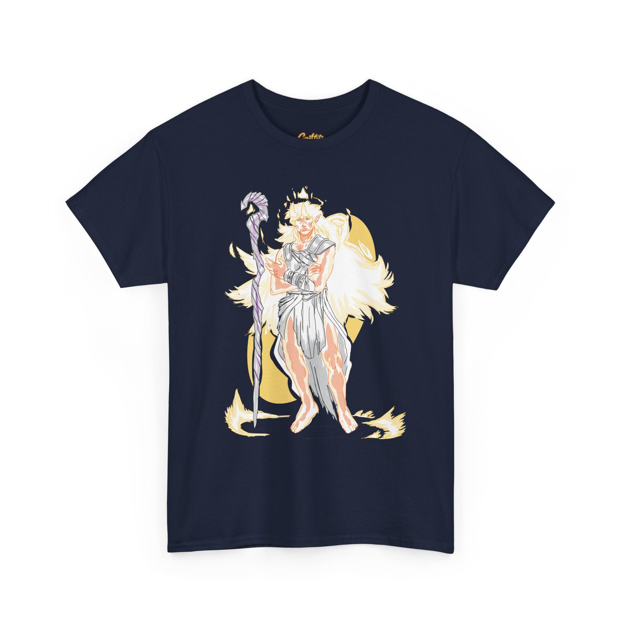 Flameborne Sorcerer Graphic Tee — Fantasy Mage Fire Sorcerer Shirt