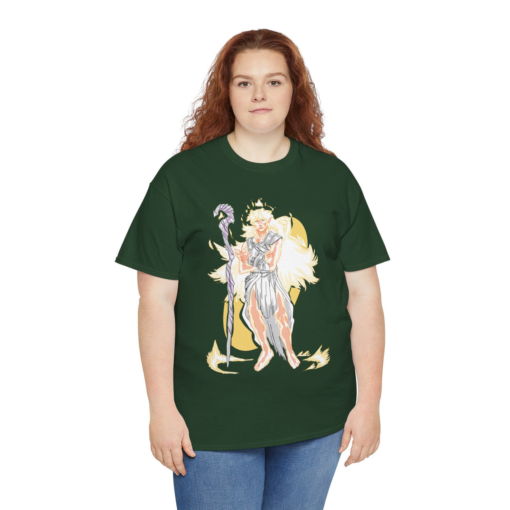 Flameborne Sorcerer Graphic Tee — Fantasy Mage Fire Sorcerer Shirt