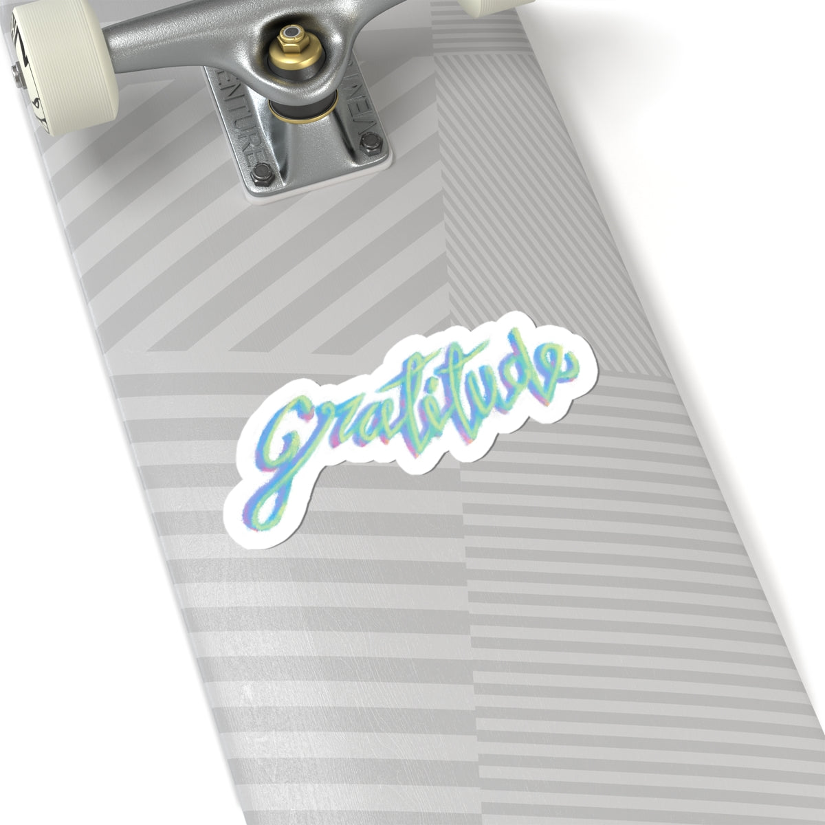 Gratitude Chalk Kiss-Cut Sticker