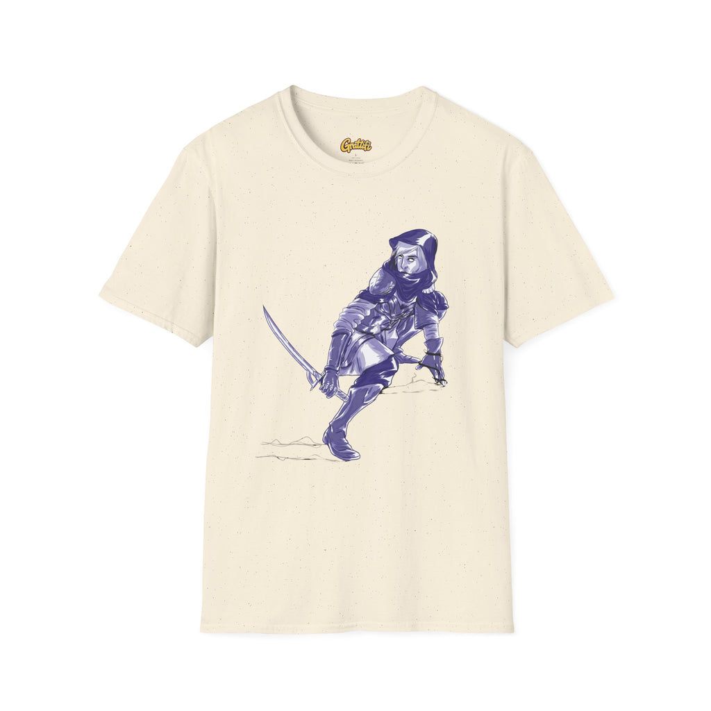 Female Assassin T-Shirt — Purple Assassin Graphic