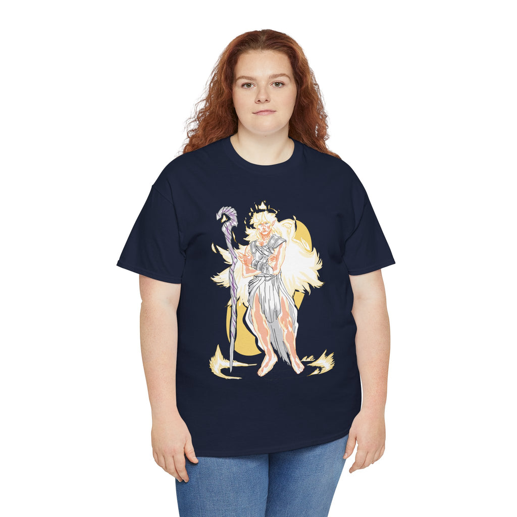 Flameborne Sorcerer Graphic Tee — Fantasy Mage Fire Sorcerer Shirt