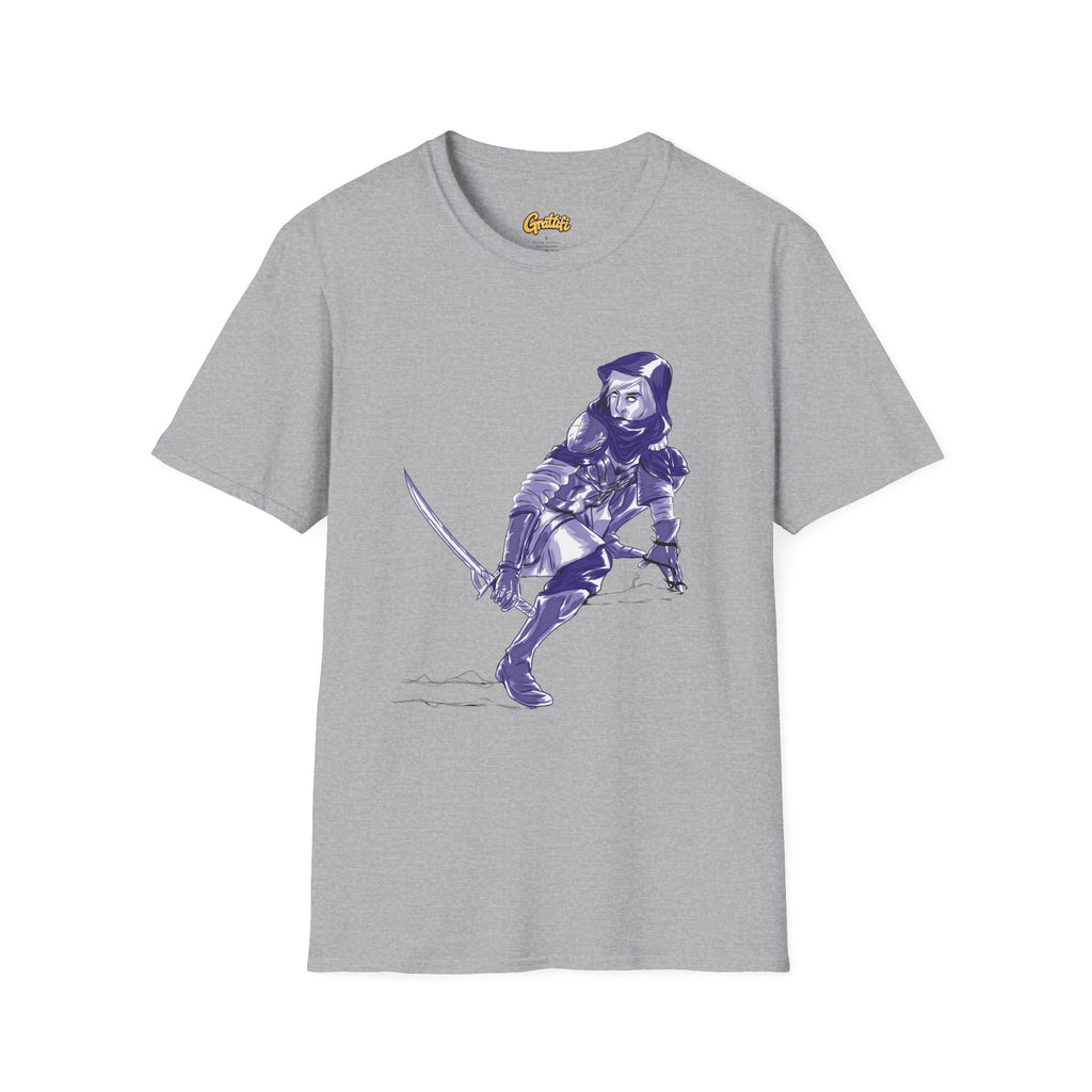 Female Assassin T-Shirt — Purple Assassin Graphic