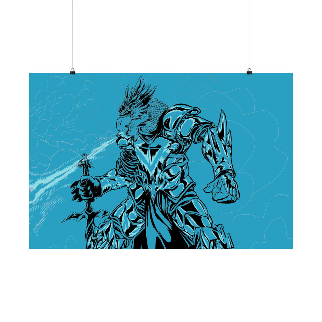 Dragonborn Warrior | Matte Poster