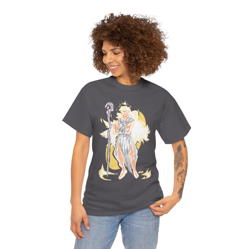 Flameborne Sorcerer Graphic Tee — Fantasy Mage Fire Sorcerer Shirt