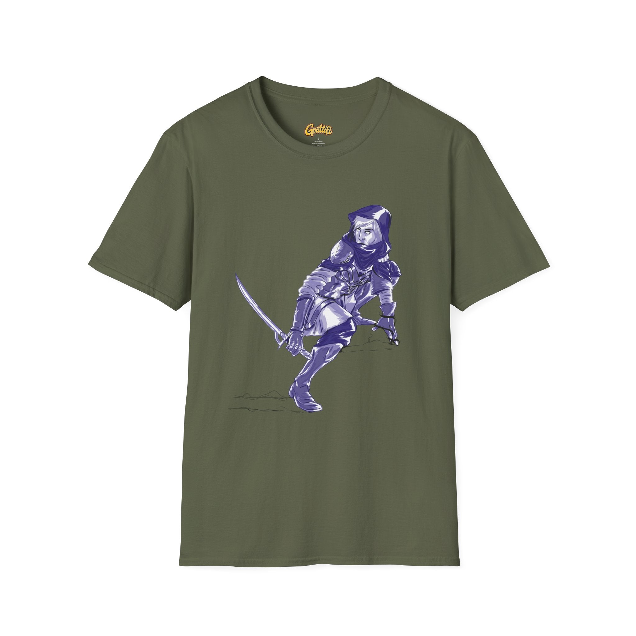Female Assassin T-Shirt — Purple Assassin Graphic