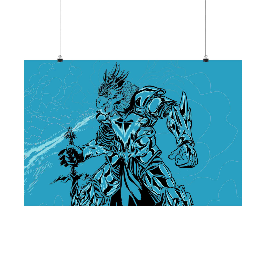Dragonborn Warrior | Matte Poster