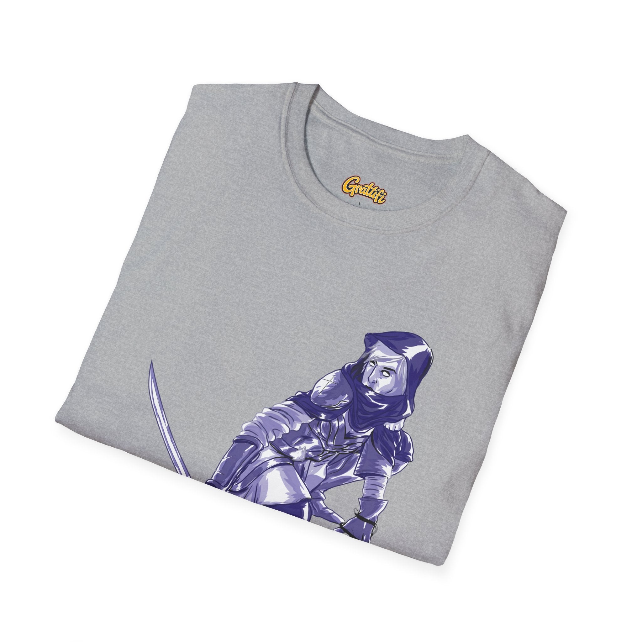Female Assassin T-Shirt — Purple Assassin Graphic