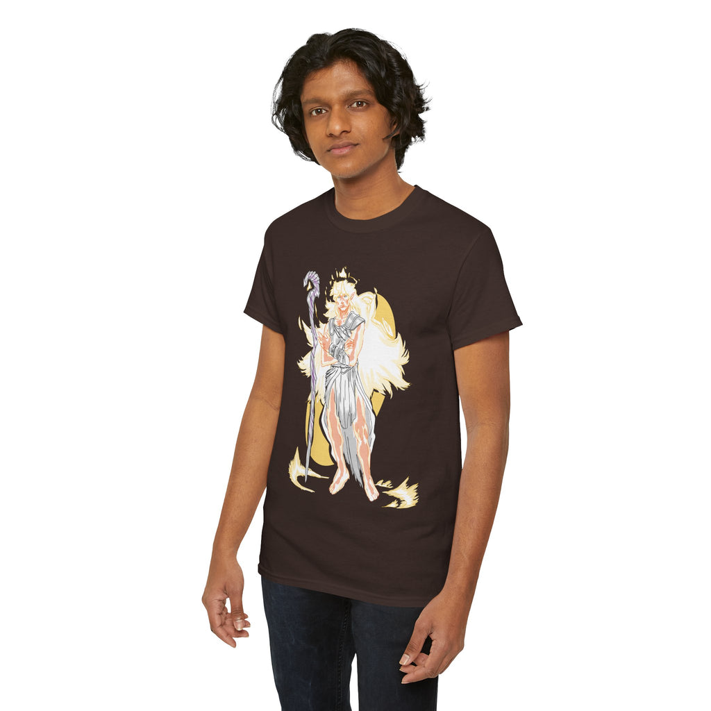 Flameborne Sorcerer Graphic Tee — Fantasy Mage Fire Sorcerer Shirt