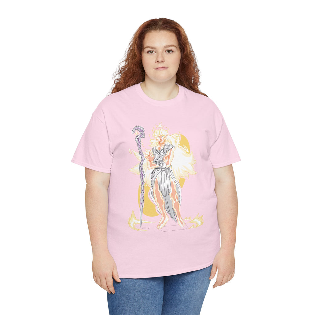 Flameborne Sorcerer Graphic Tee — Fantasy Mage Fire Sorcerer Shirt