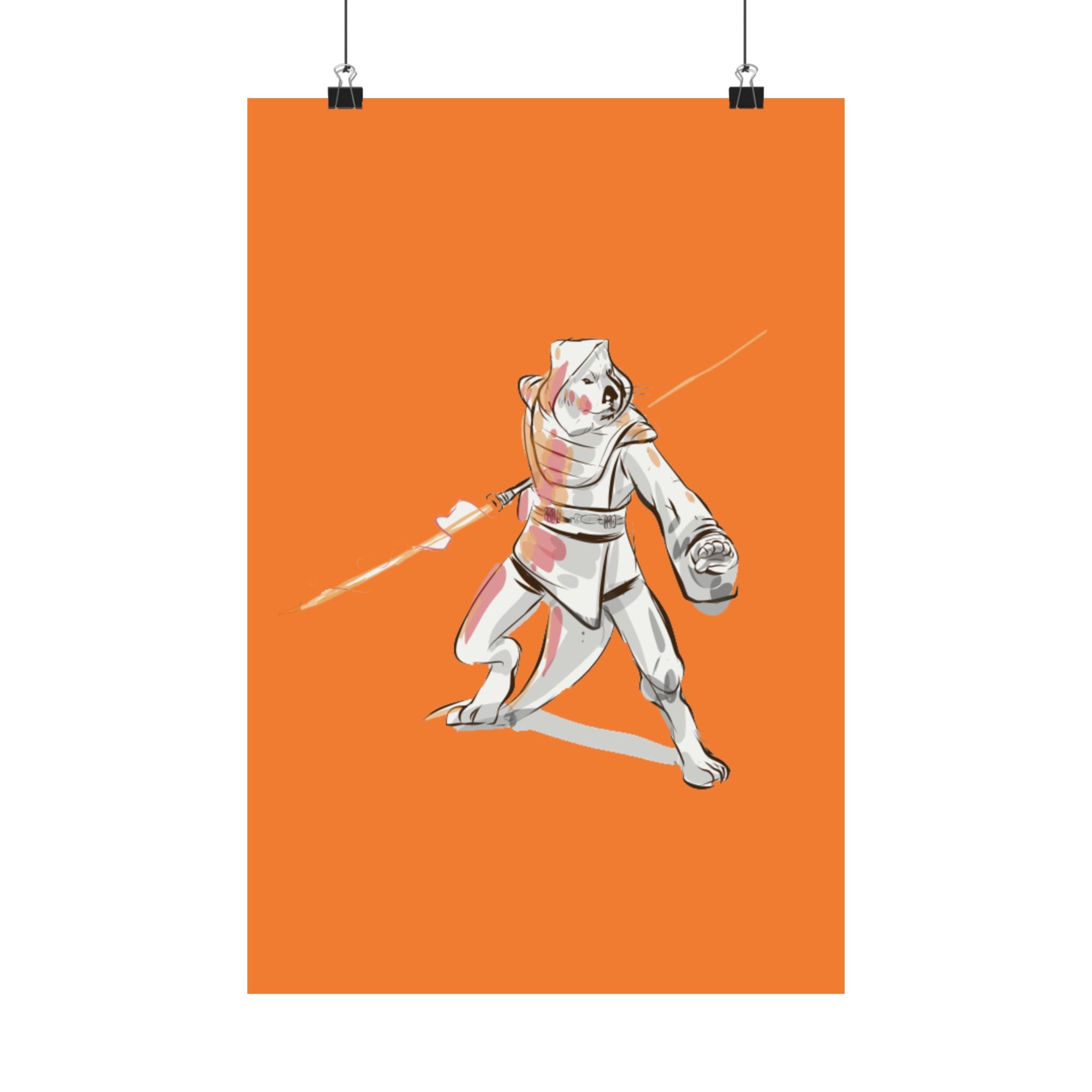 Solarian Warrior | Matte Poster