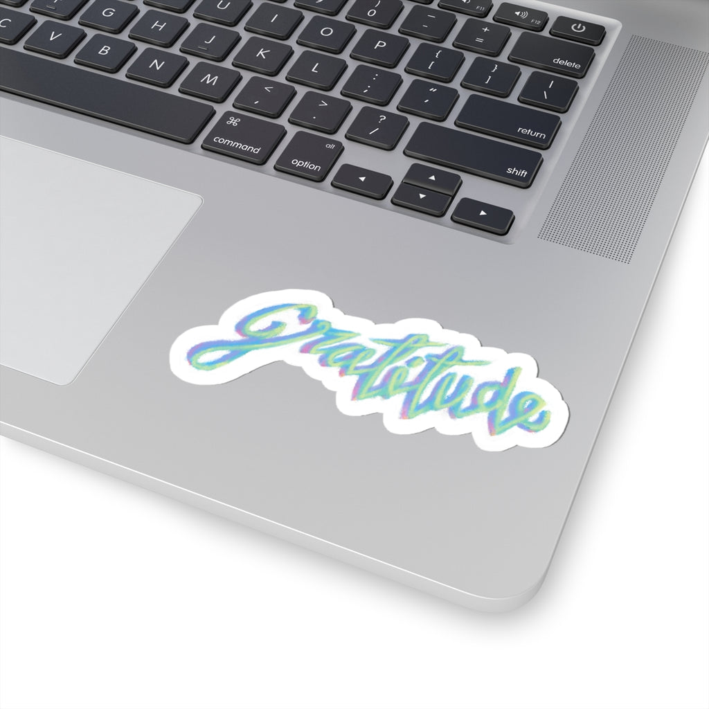 Gratitude Chalk Kiss-Cut Sticker