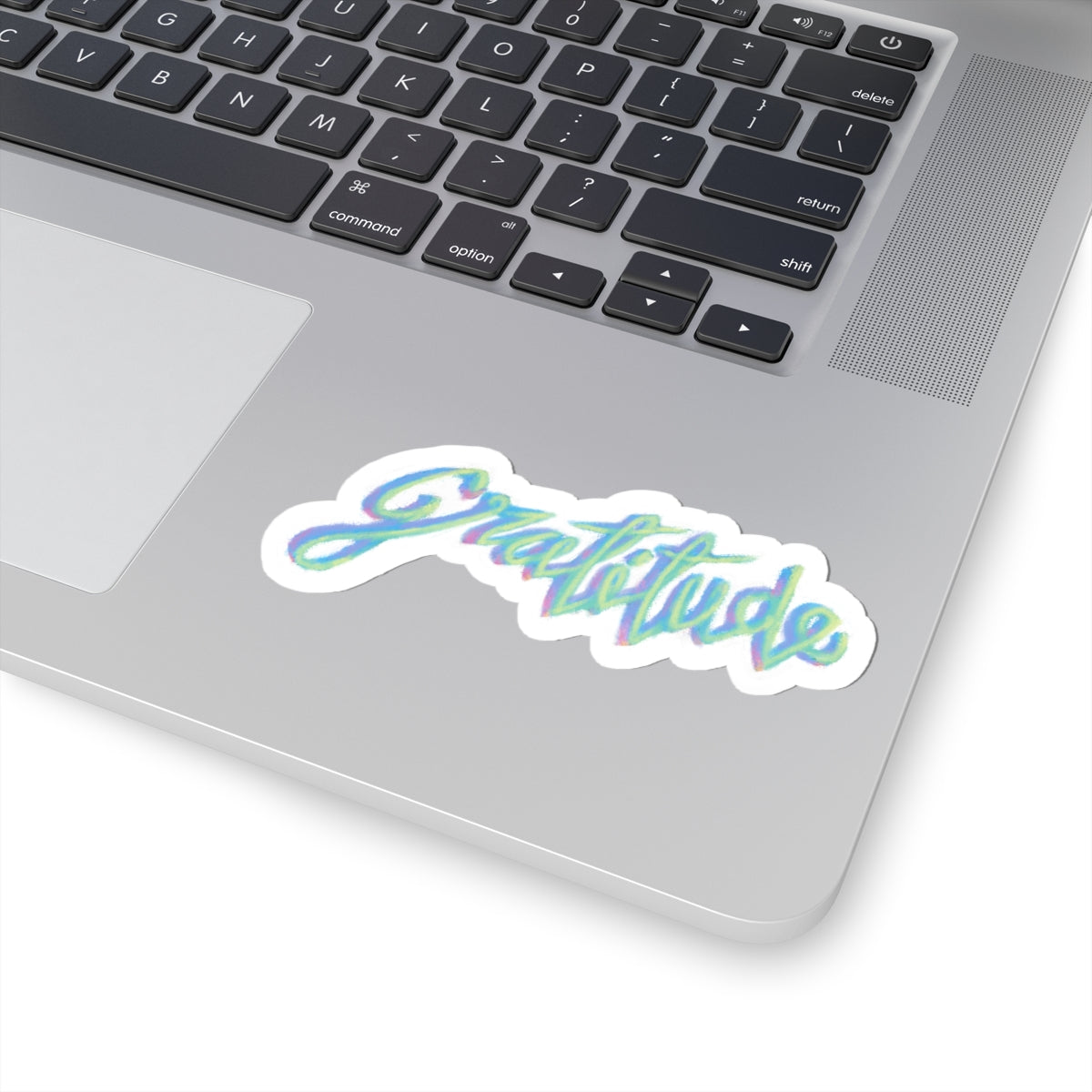 Gratitude Chalk Kiss-Cut Sticker