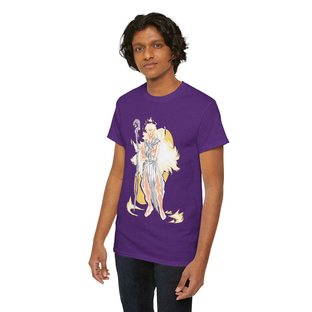 Flameborne Sorcerer Graphic Tee — Fantasy Mage Fire Sorcerer Shirt