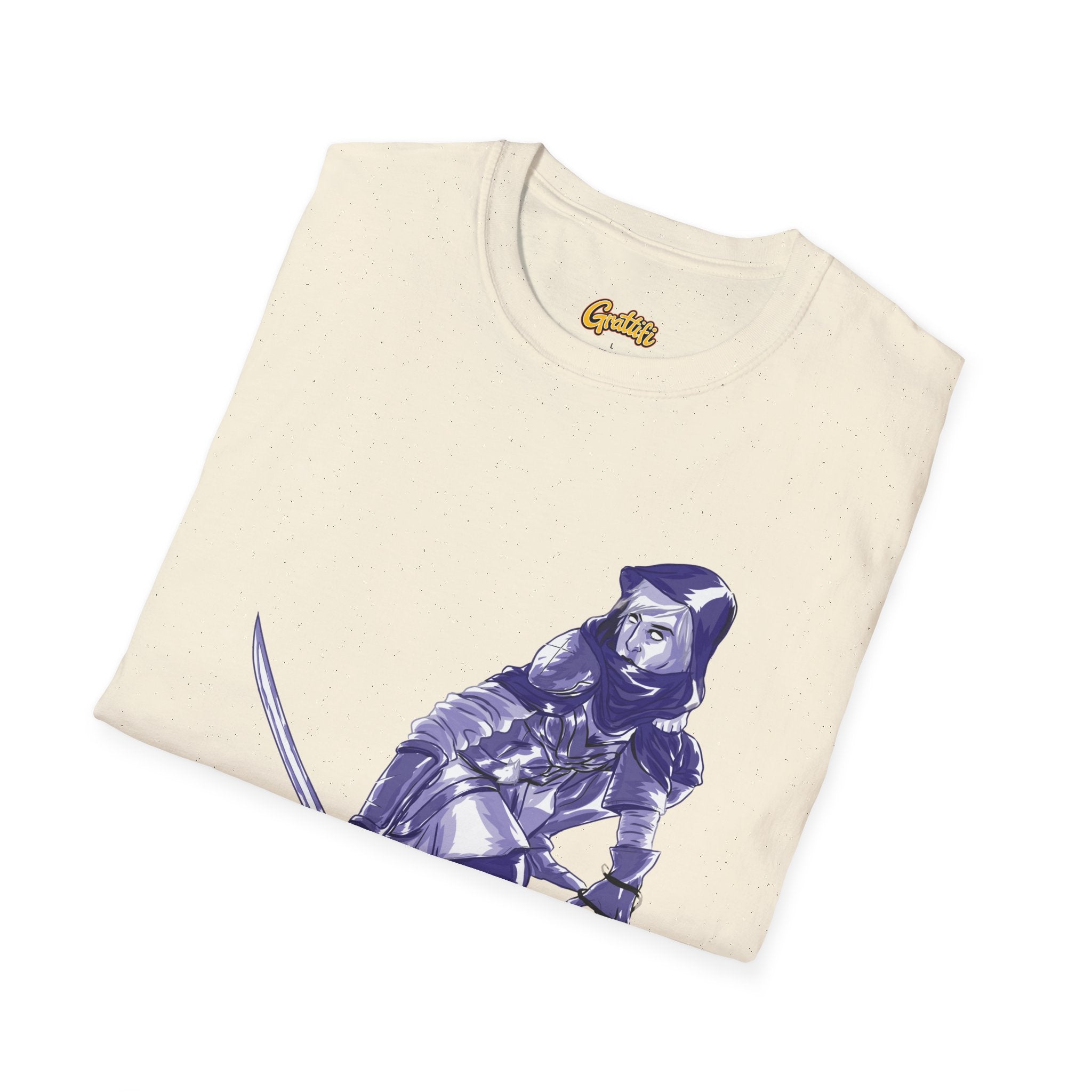 Female Assassin T-Shirt — Purple Assassin Graphic