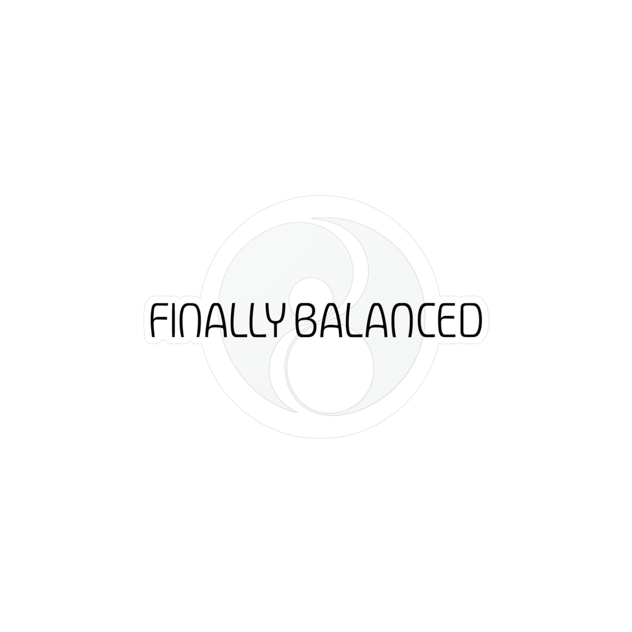 Finally Balanced Vinyl Decal — Yin Yang Sticker