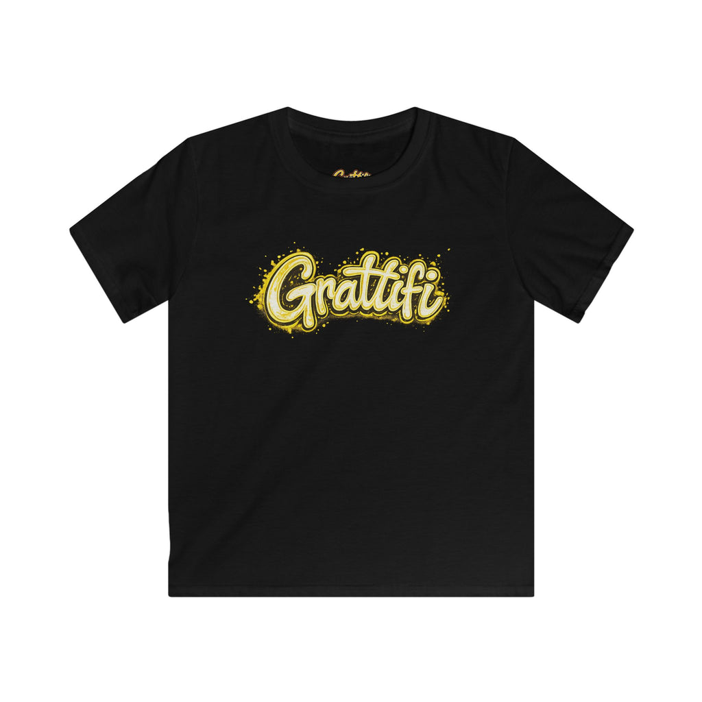 Grattifi Logo Kids Tee — Youth Softstyle Graphic T-Shirt
