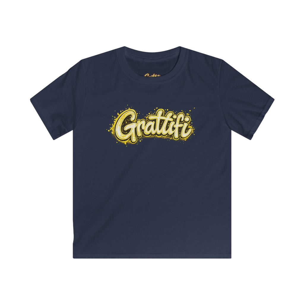 Grattifi Logo Kids Tee — Youth Softstyle Graphic T-Shirt