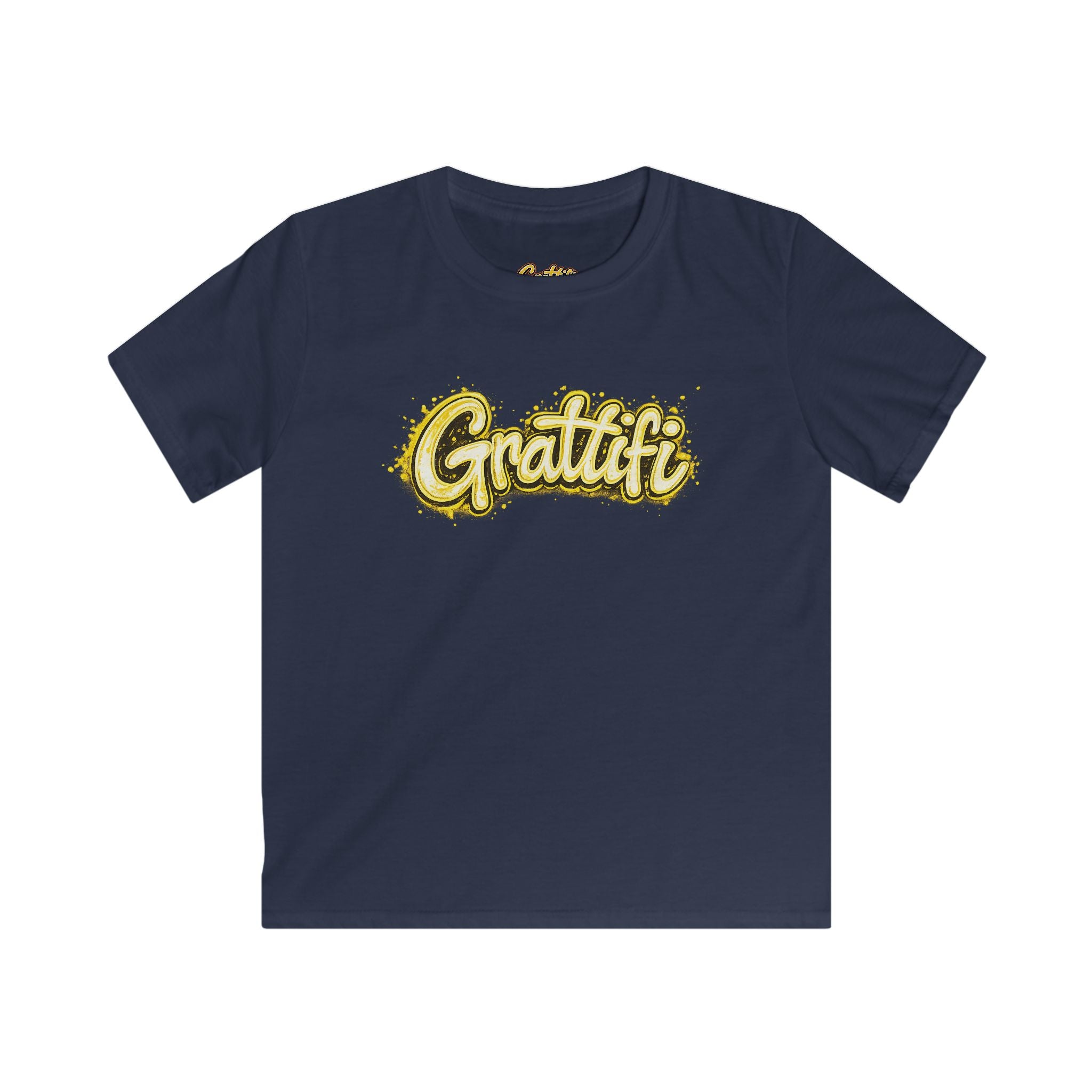 Grattifi Logo Kids Tee — Youth Softstyle Graphic T-Shirt