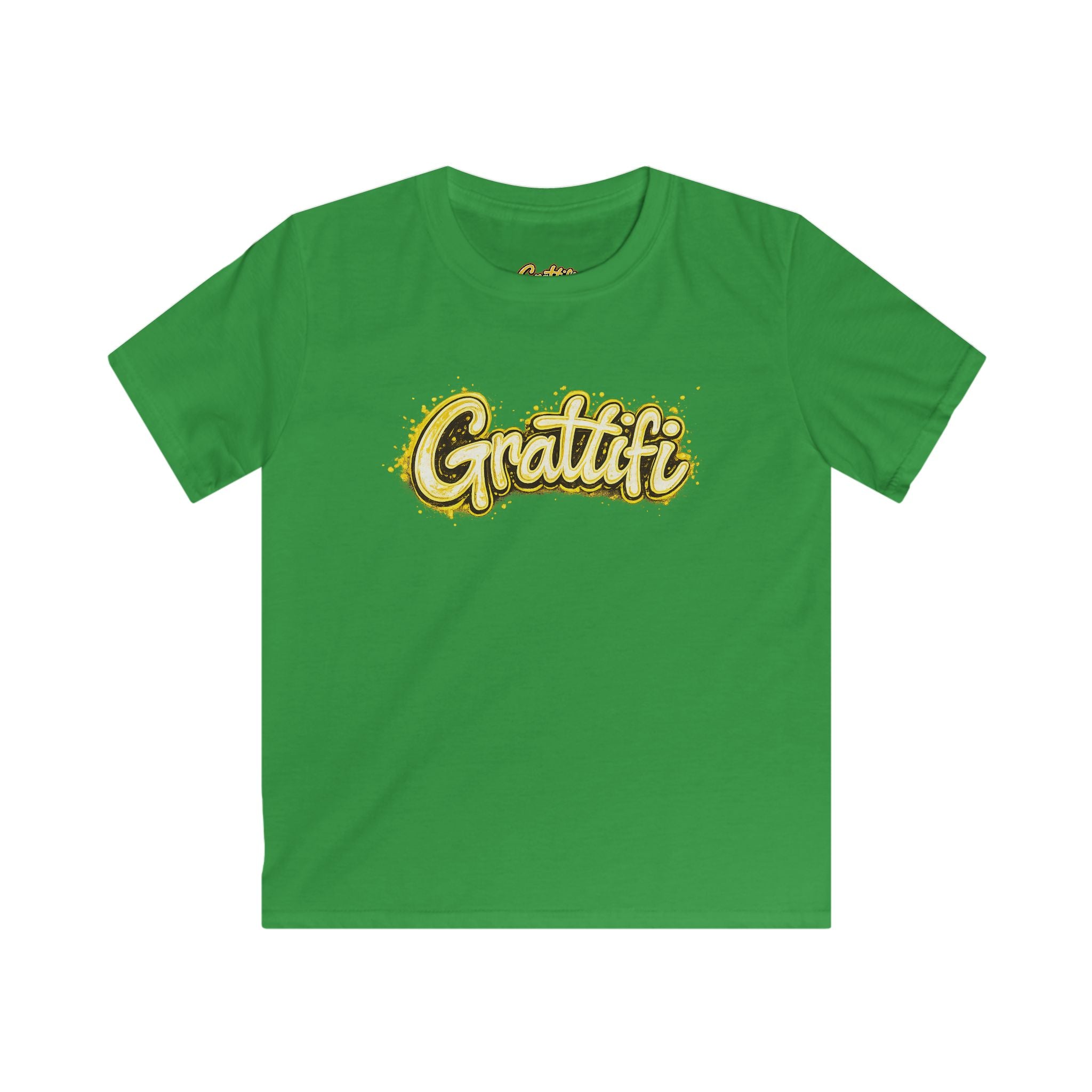 Grattifi Logo Kids Tee — Youth Softstyle Graphic T-Shirt