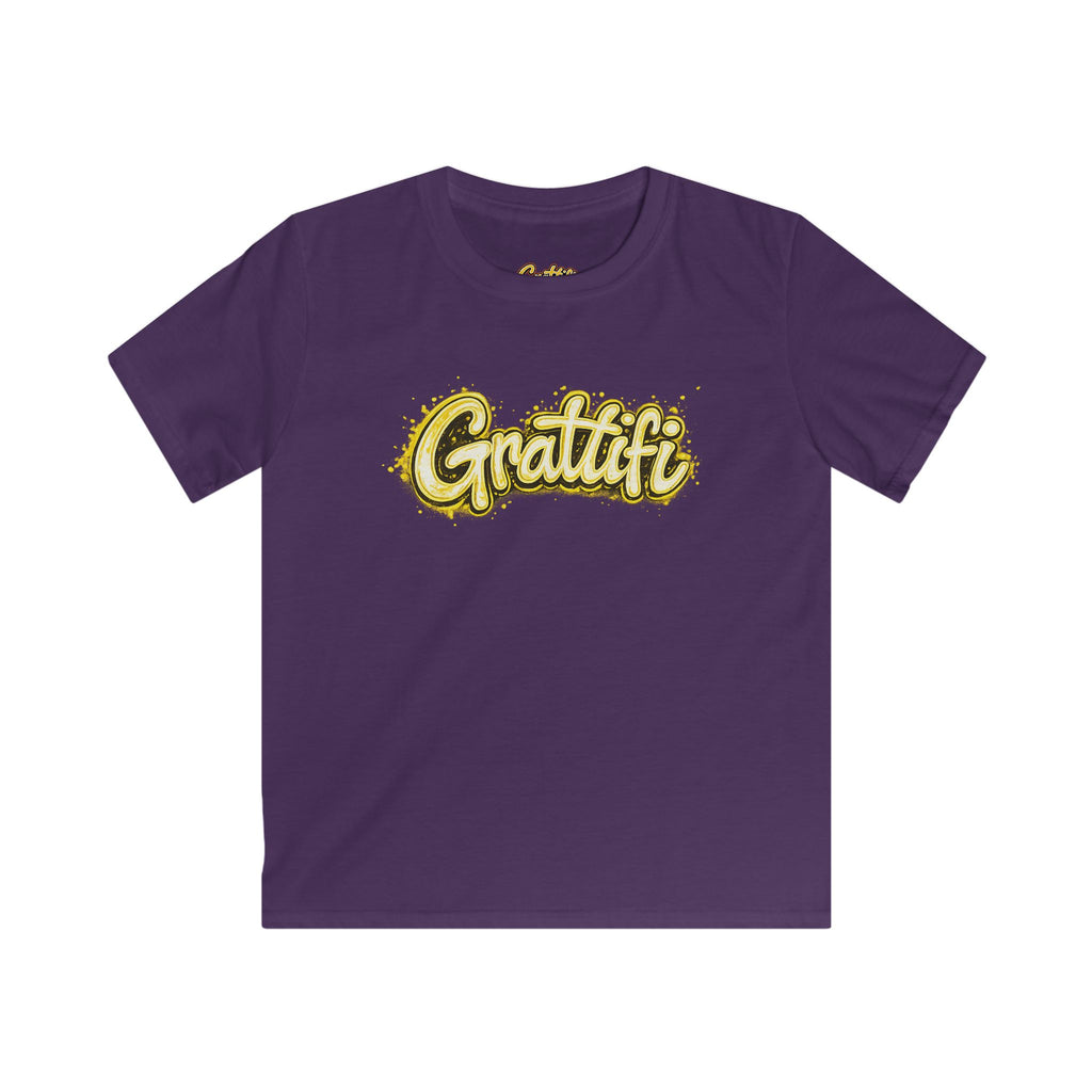 Grattifi Logo Kids Tee — Youth Softstyle Graphic T-Shirt