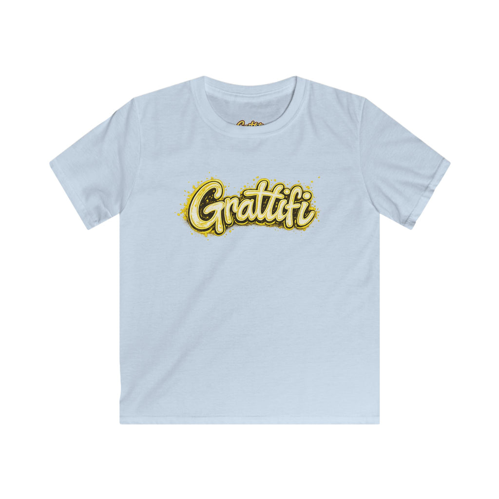 Grattifi Logo Kids Tee — Youth Softstyle Graphic T-Shirt