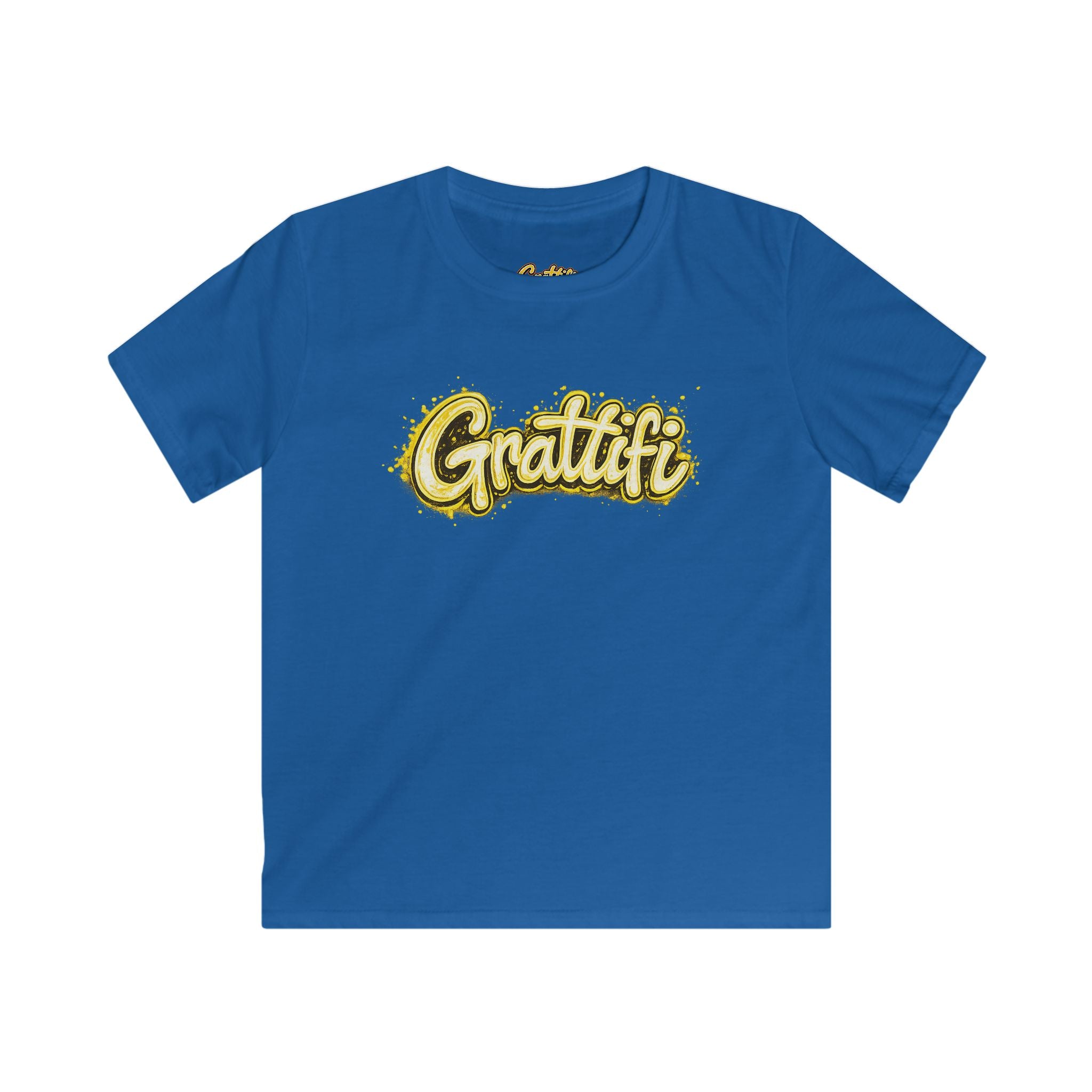 Grattifi Logo Kids Tee — Youth Softstyle Graphic T-Shirt
