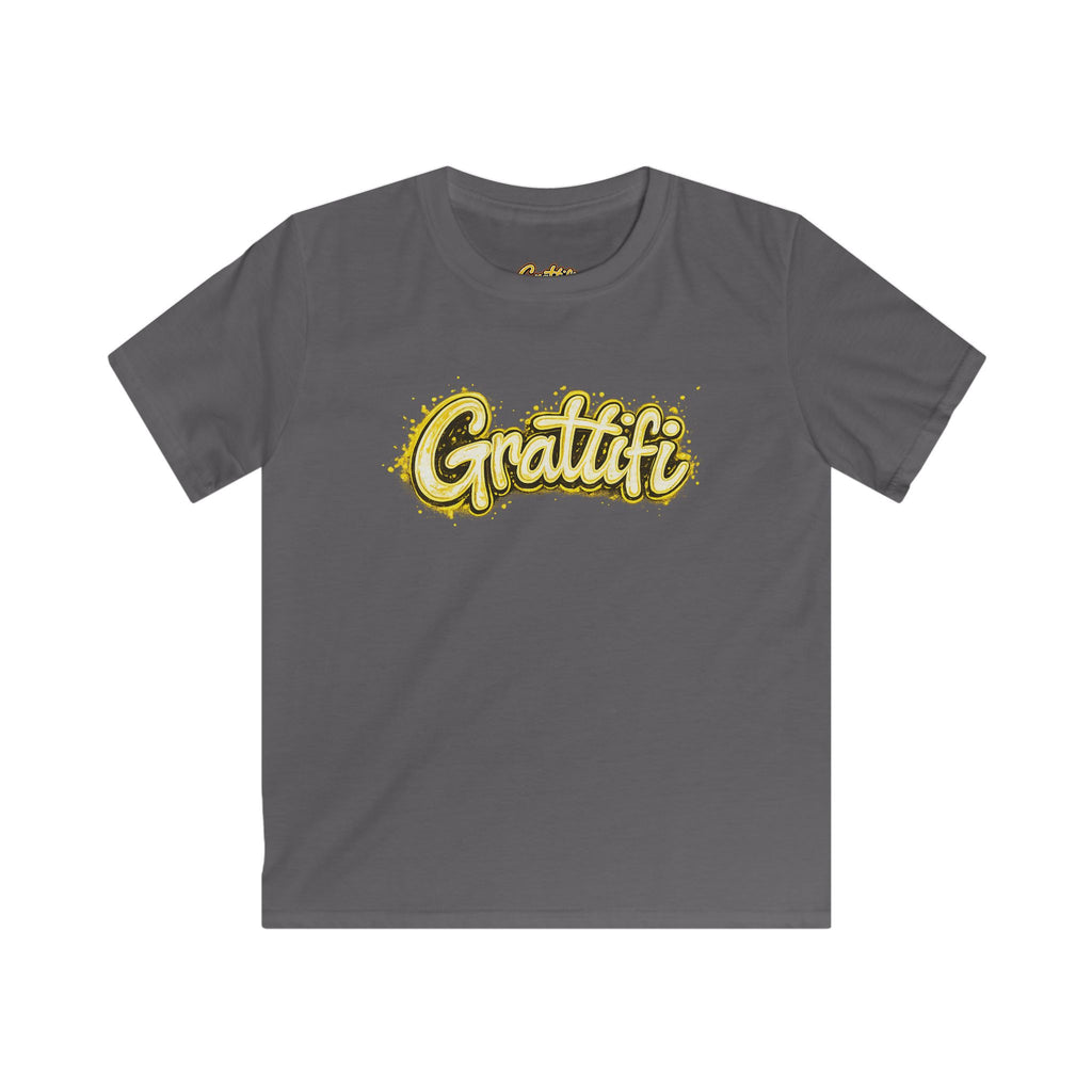 Grattifi Logo Kids Tee — Youth Softstyle Graphic T-Shirt