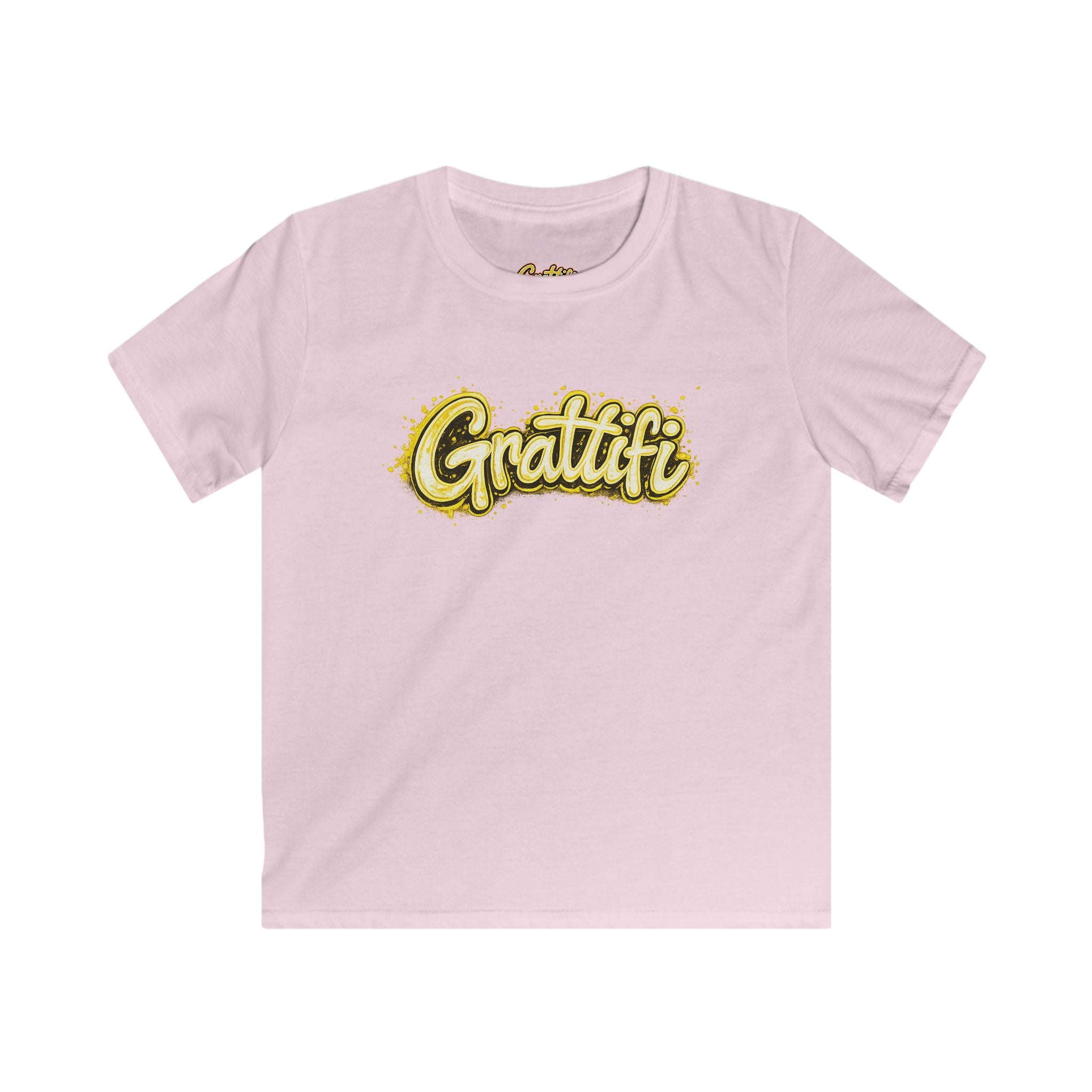 Grattifi Logo Kids Tee — Youth Softstyle Graphic T-Shirt