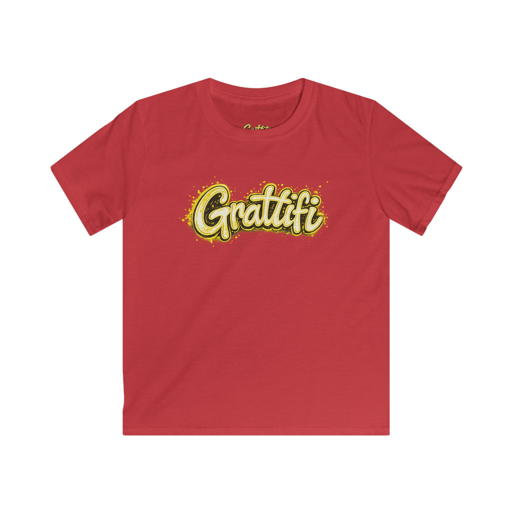Grattifi Logo Kids Tee — Youth Softstyle Graphic T-Shirt