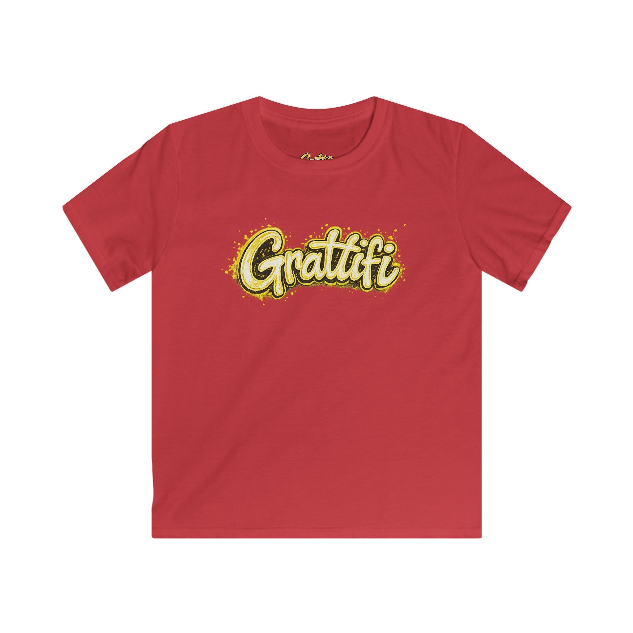Grattifi Logo Kids Tee — Youth Softstyle Graphic T-Shirt