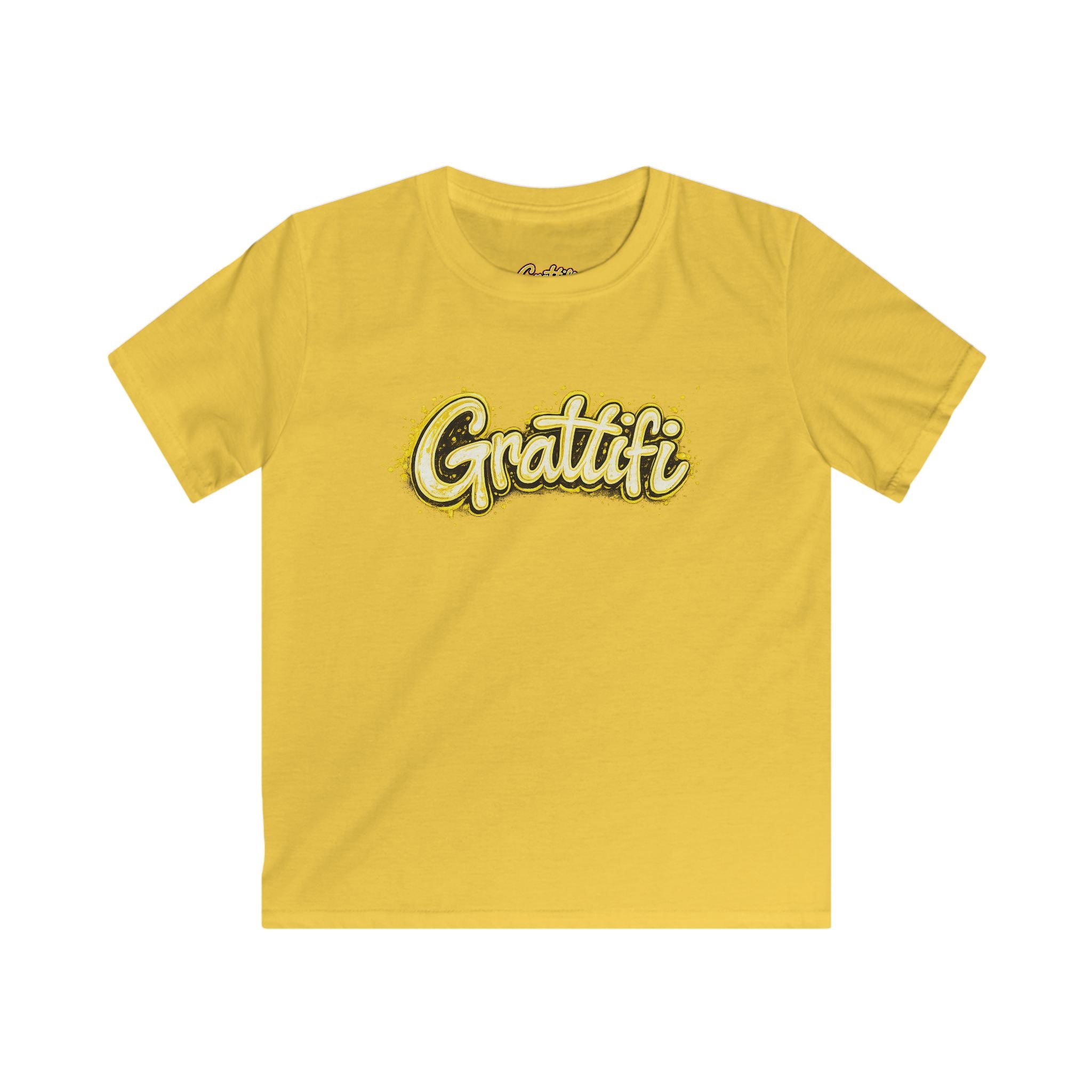 Grattifi Logo Kids Tee — Youth Softstyle Graphic T-Shirt