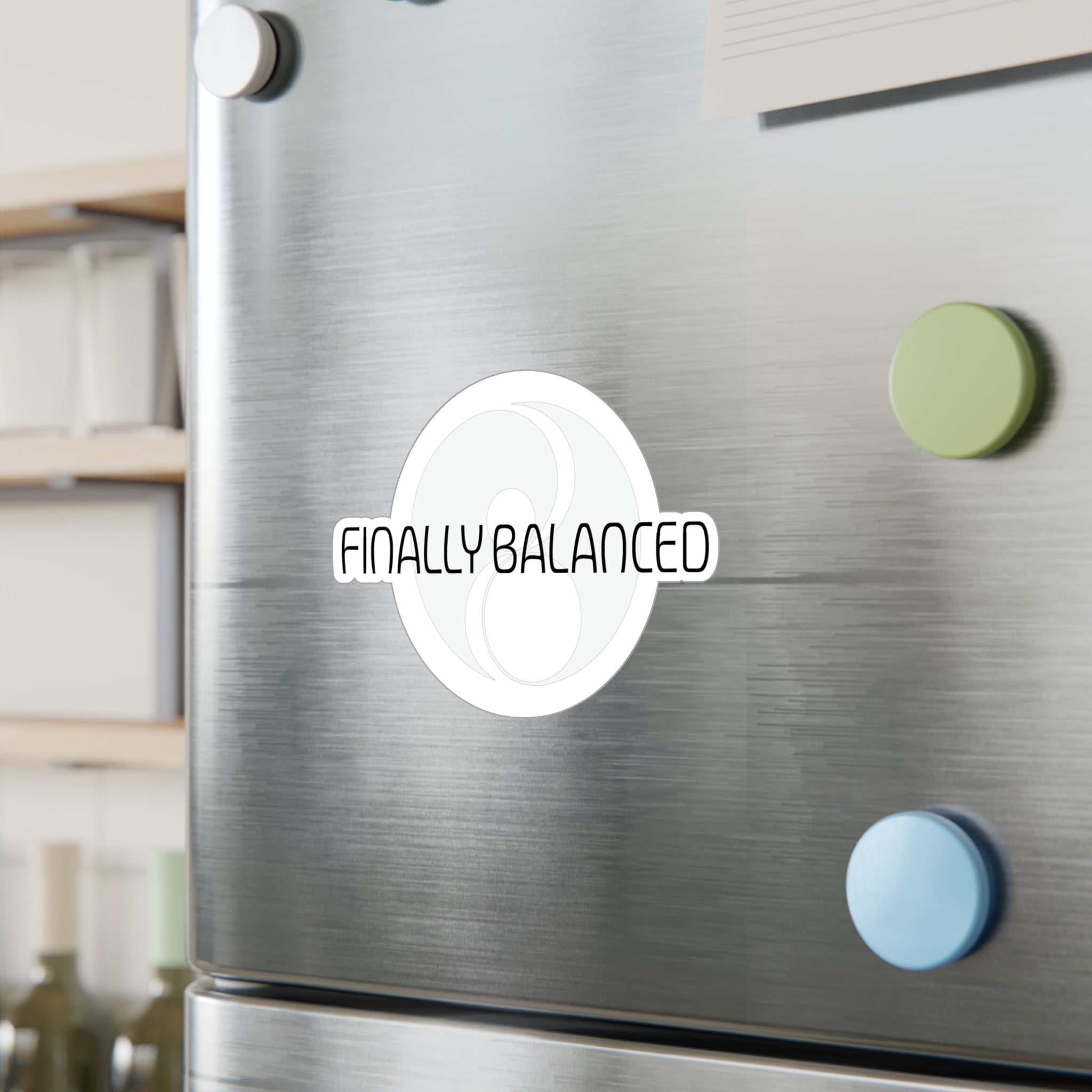 Finally Balanced Vinyl Decal — Yin Yang Sticker