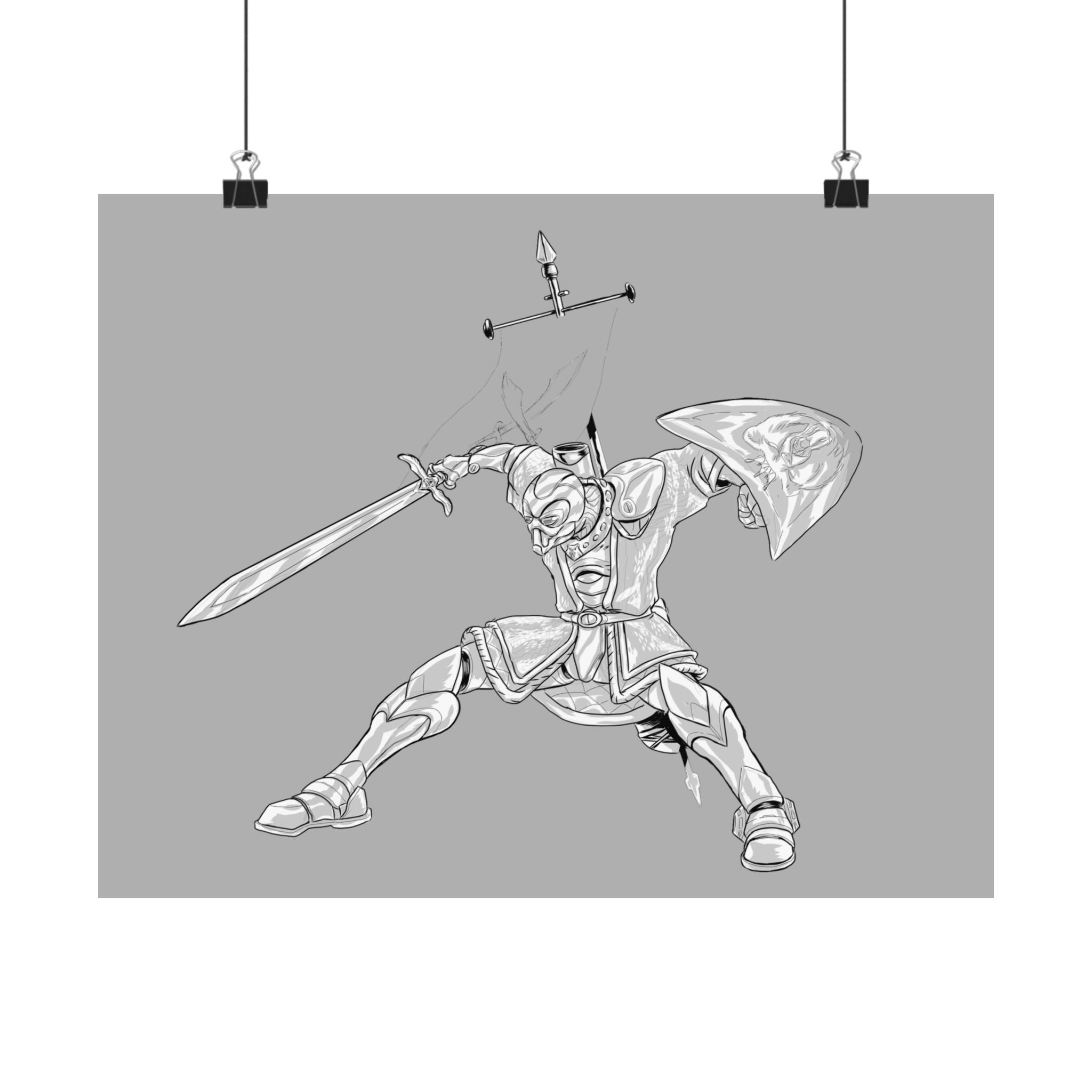 Mechanical Knight | Matte Poster