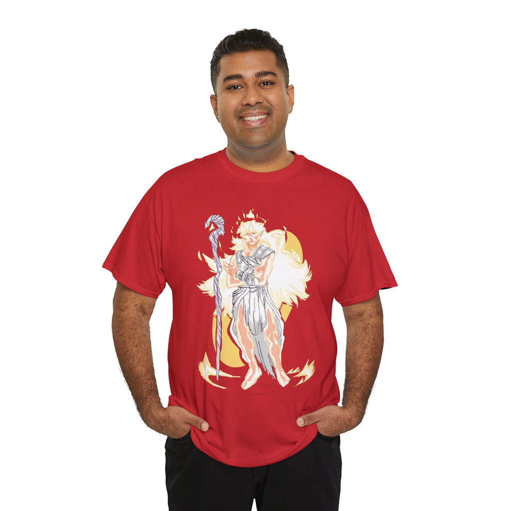 Flameborne Sorcerer Graphic Tee — Fantasy Mage Fire Sorcerer Shirt