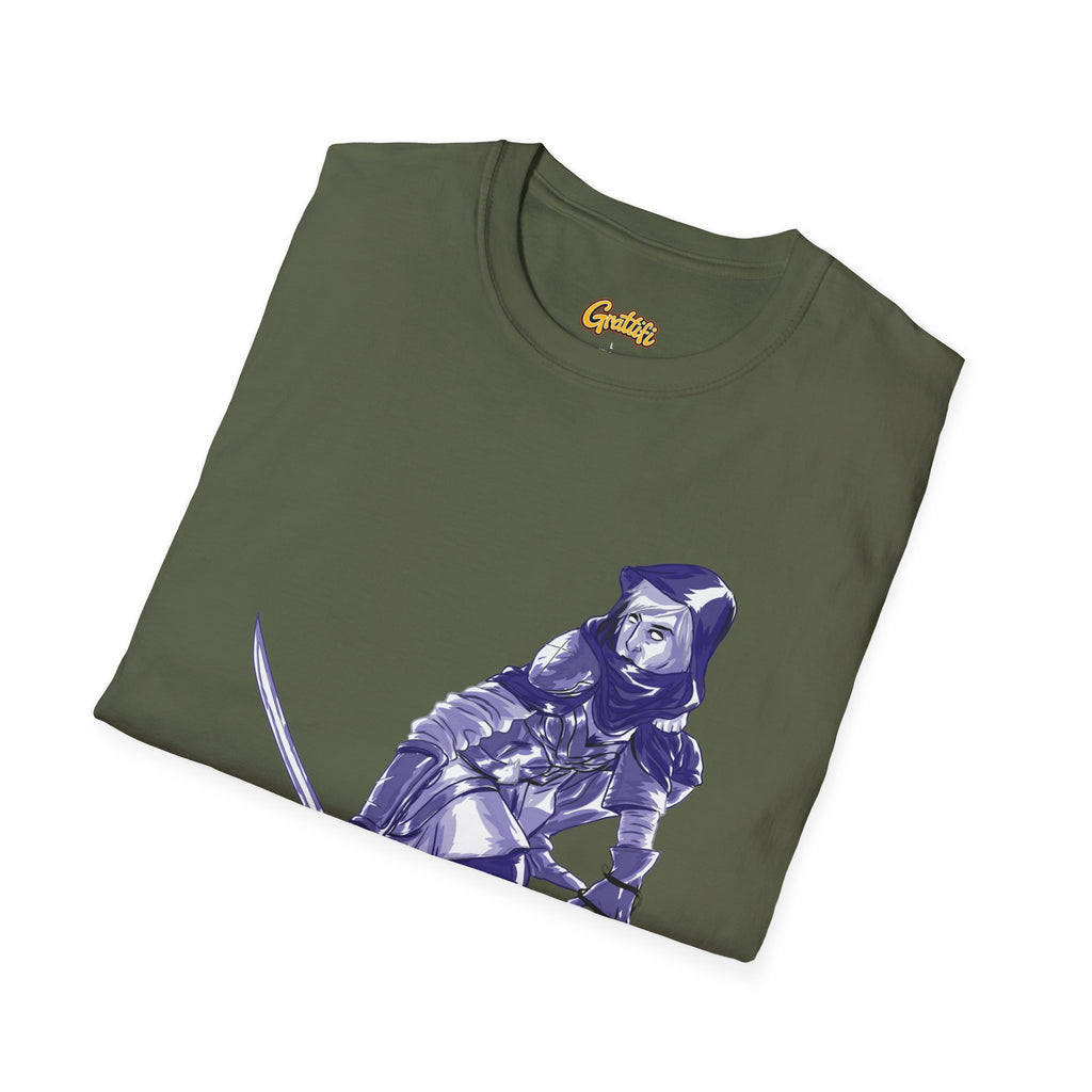 Female Assassin T-Shirt — Purple Assassin Graphic